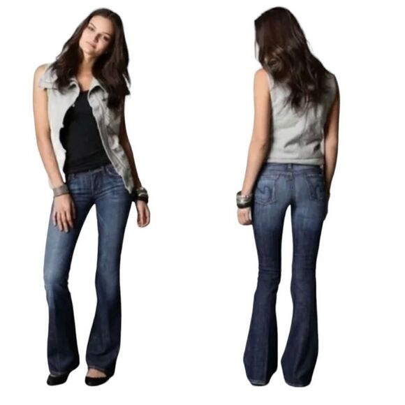 Citizens of humanity Ingrid #002 low waist flare 100% cotton Jeans Size 27 - Picture 1 of 16